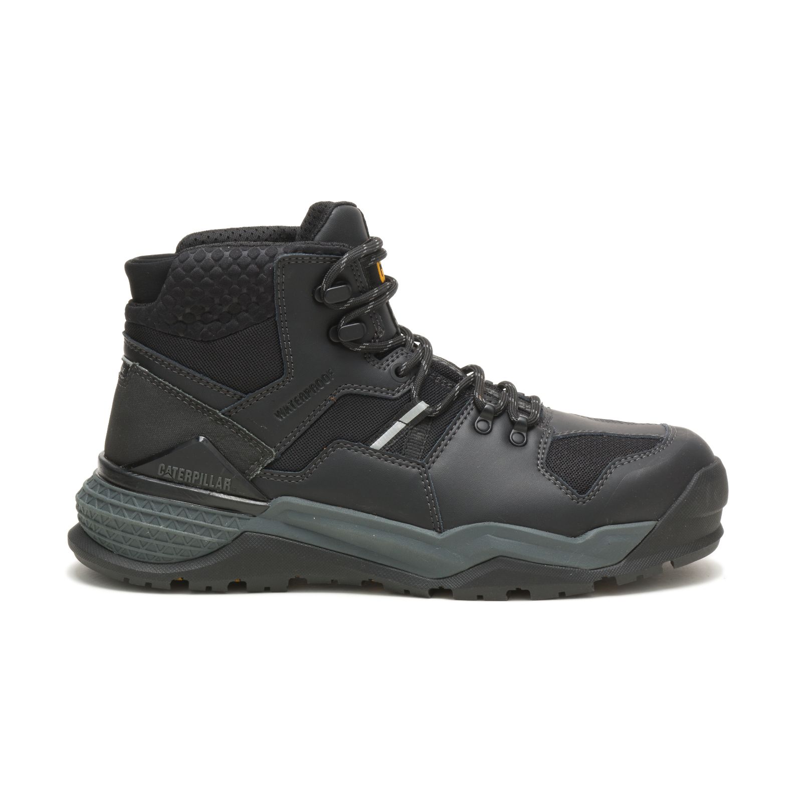 Caterpillar Boots Karachi - Caterpillar Provoke Mid Waterproof Alloy Toe Mens Work Boots Black (901584-FPU)